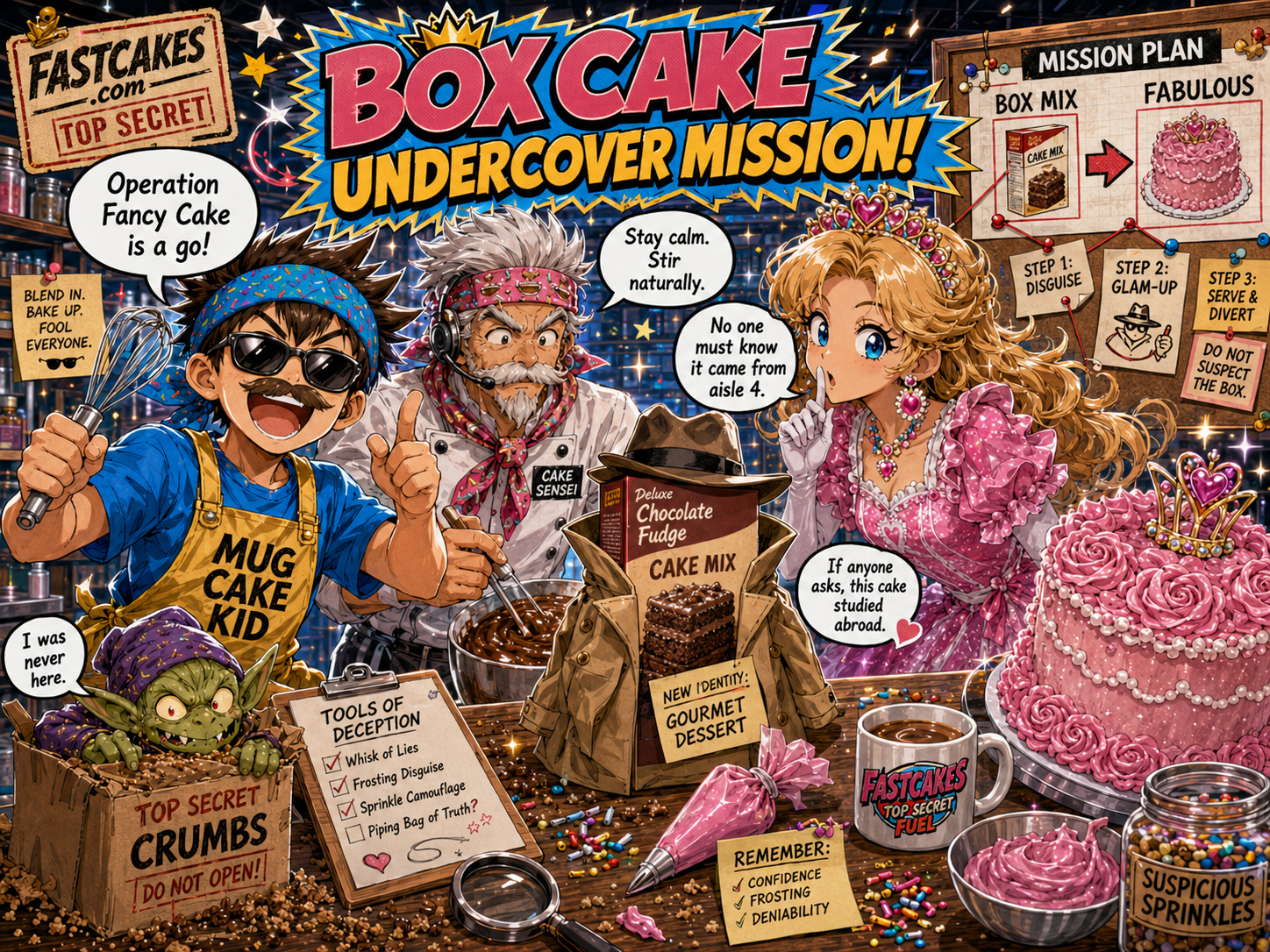 Box cake undercover mission
