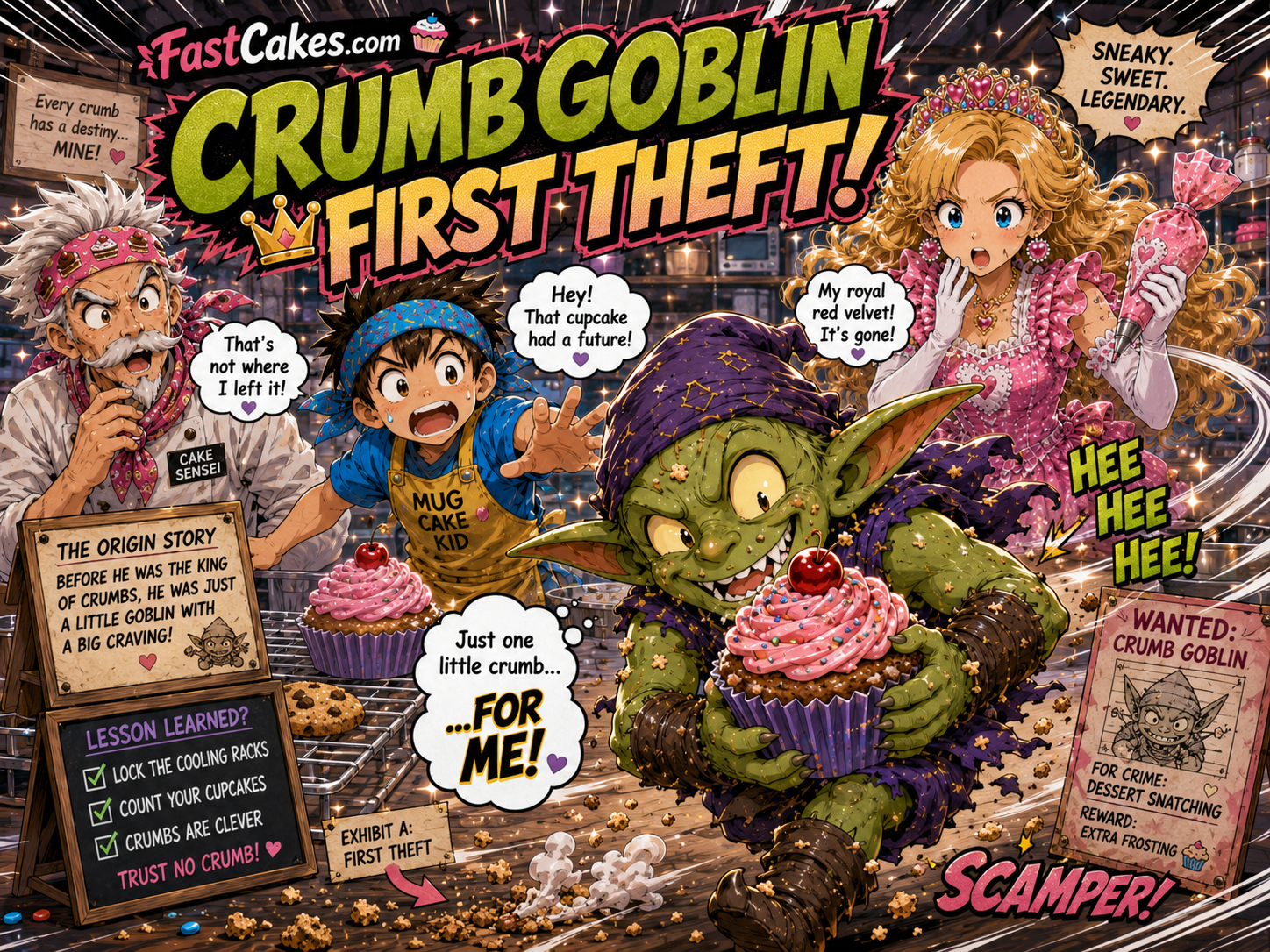 Crumb Goblin interfering with solar cake science