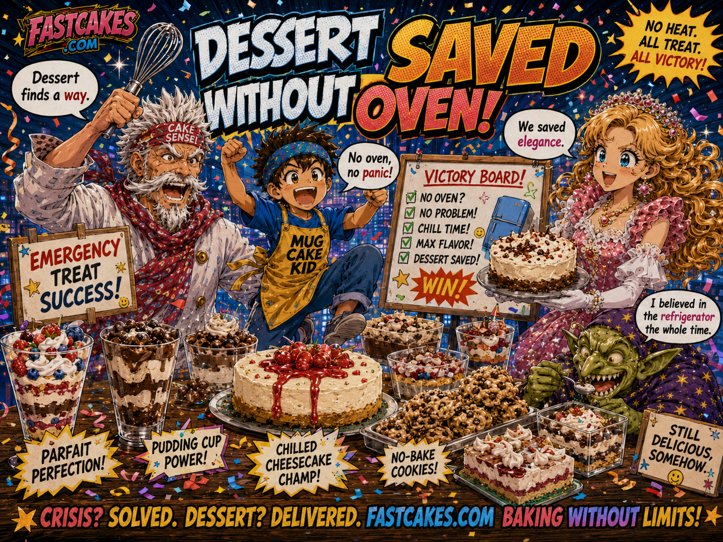 Dessert saved without a traditional oven