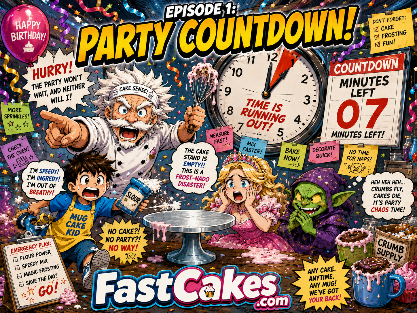 Party countdown image from Episode 1