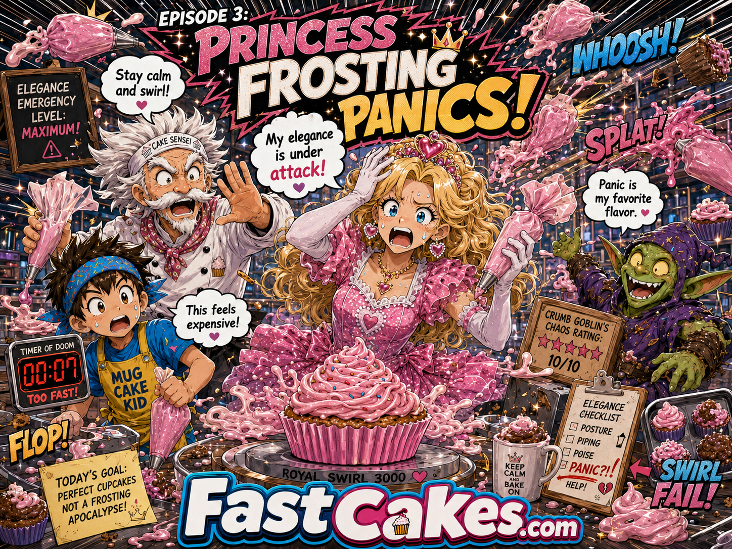 Episode 3 cover: Princess Frosting Panics